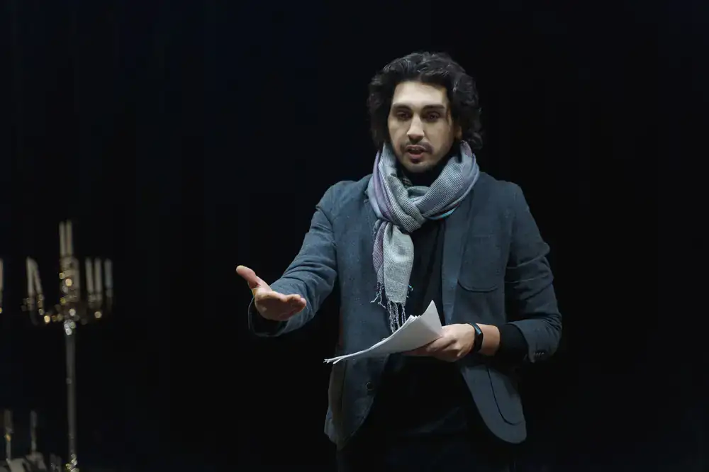 Director in rehearsal